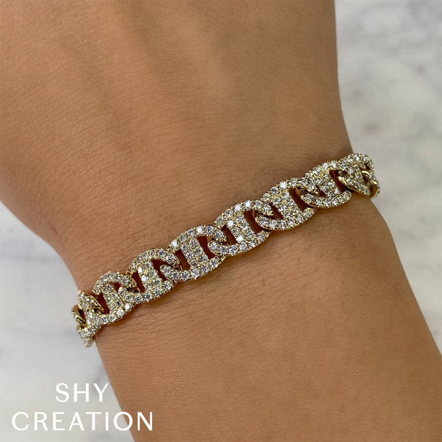 Shy Creation Diamond Link Bracelet 4.05 CT - SC55025235