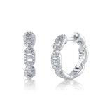 Shy Creation Diamond Link Hoop Earrings 0.24 CT-Shy Creation Diamond Link Hoop Earrings 0.24 CT - SC55024378D0.60