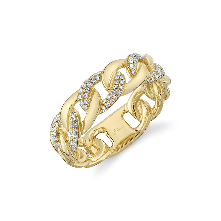 Shy Creation Diamond Link Ring 0.21 CT - SC55022518