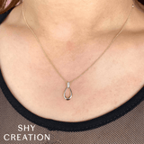 Shy Creation Diamond Necklace 0.03 CT-Shy Creation Diamond Necklace 0.03 CT - SC22009347