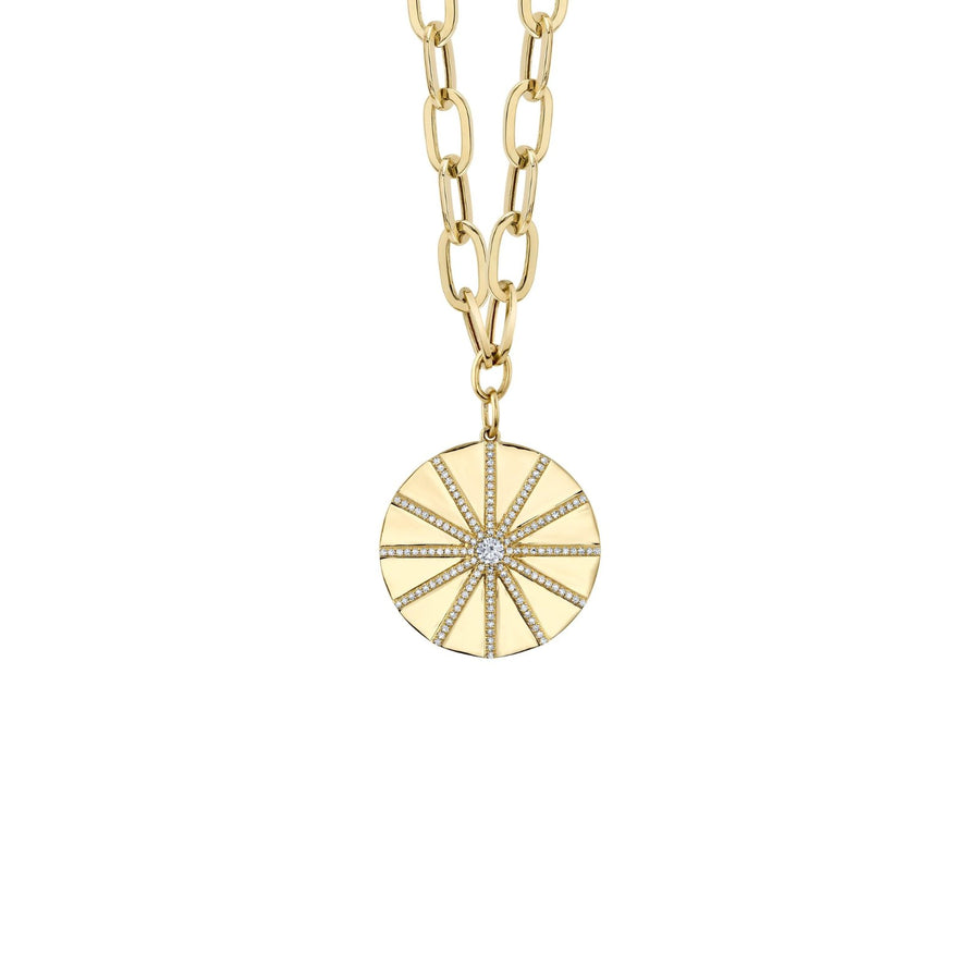 Shy Creation Diamond Paper Clip Link Necklace 0.45 CT - SC55023639