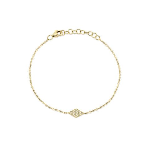 Shy Creation Diamond Pave Diamond Shape Bracelet 0.06 CT-Shy Creation Diamond Pave Diamond Shape Bracelet 0.06 CT - SC55002980