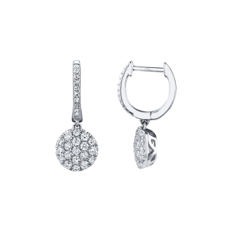 Shy Creation Diamond Pave Earrings 0.50 CT-Shy Creation Diamond Pave Earrings 0.50 CT