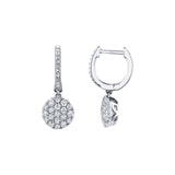 Shy Creation Diamond Pave Earrings 0.50 CT-Shy Creation Diamond Pave Earrings 0.50 CT - SC22005051