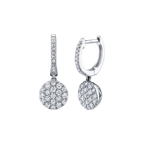 Shy Creation Diamond Pave Earrings 0.50 CT-Shy Creation Diamond Pave Earrings 0.50 CT - SC22005051