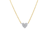 Shy Creation Diamond Pave Heart Necklace 0.09CT-Shy Creation Diamond Pave Heart Necklace 0.09CT SC55028085