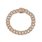 Shy Creation Diamond Pave Link Bracelet 4.36 CT-Shy Creation Diamond Pave Link Bracelet 4.36 CT - SC55010096