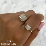 Shy Creation Diamond Pave Ring 0.53 CT-Shy Creation Diamond Pave Ring 0.53 CT - SC22008701