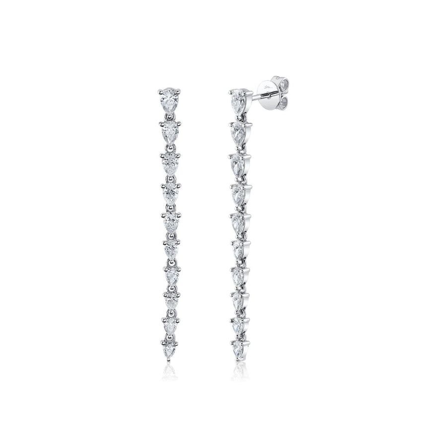 Shy Creation Diamond Pear Earrings 1.70 CT - SC55024441V2