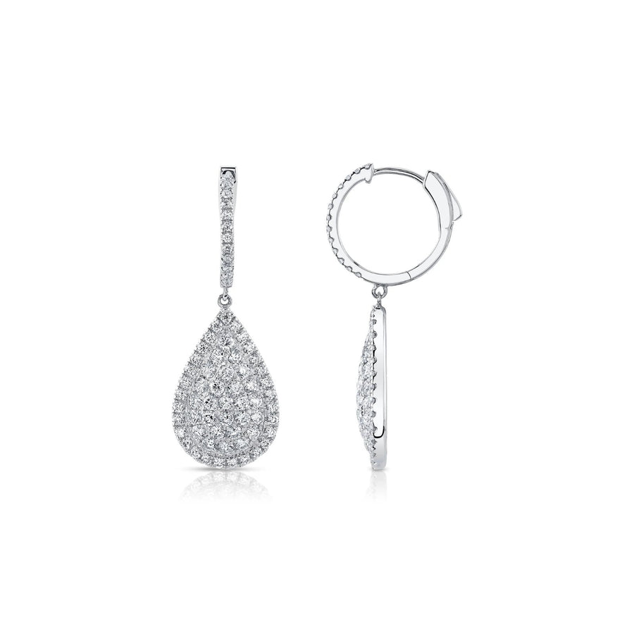 Shy Creation Diamond Pear Earrings 2.18 CT - SC55024145