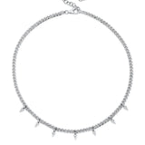 Shy Creation Diamond Pear Link Necklace 0.62 CT-Shy Creation Diamond Pear Link Necklace 0.62 CT - SC55022775