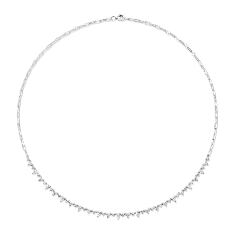 Shy Creation Diamond Pear Necklace 1.71 CT-Shy Creation Diamond Pear Necklace 1.71 CT - 