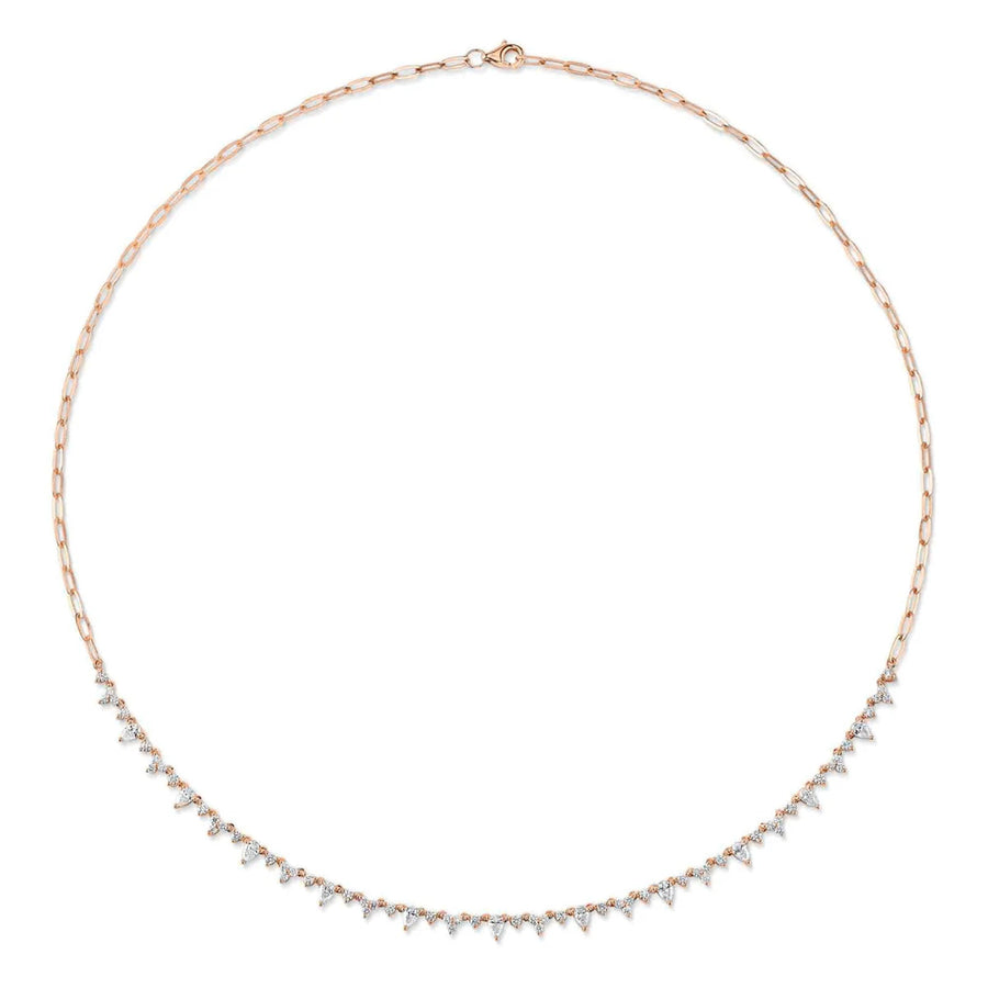 Shy Creation Diamond Pear Necklace 1.71 CT - SC55023063V2
