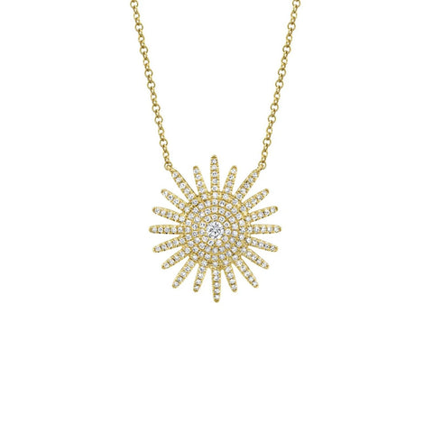 Shy Creation Diamond Starburst Necklace 0.43 CT-Shy Creation Diamond Starburst Necklace 0.43 CT - SC55004270