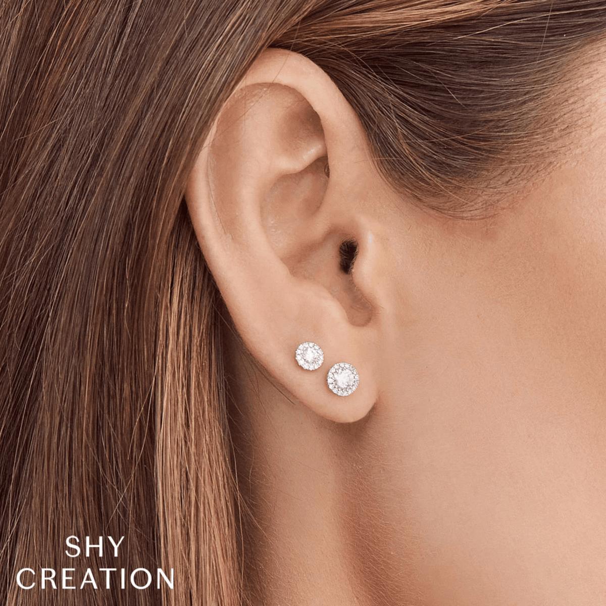 Shy Creation Diamond Stud Earrings 0.48 CT - SC55005790
