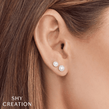 Shy Creation Diamond Stud Earrings 0.48 CT-Shy Creation Diamond Stud Earrings 0.48 CT - SC55005790