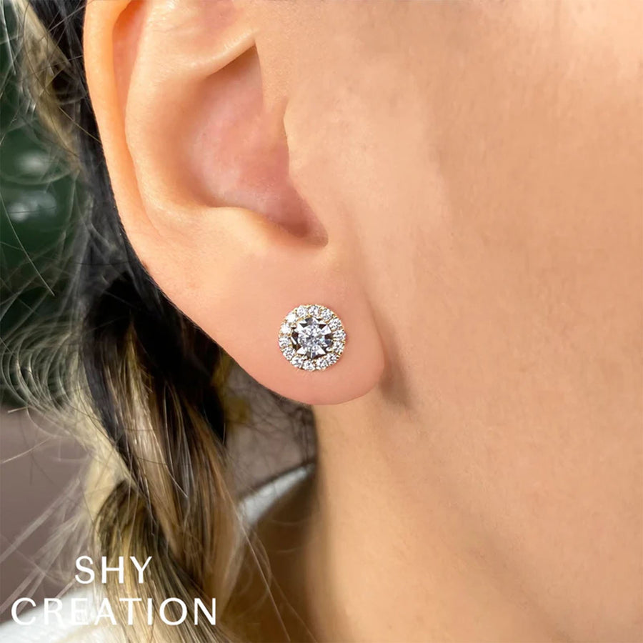Shy Creation Diamond Stud Earrings 0.54 CT - SC55024119