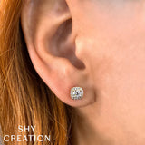 Shy Creation Diamond Stud Earrings 0.61 CT-Shy Creation Diamond Stud Earrings 0.61 CT - SC41002259