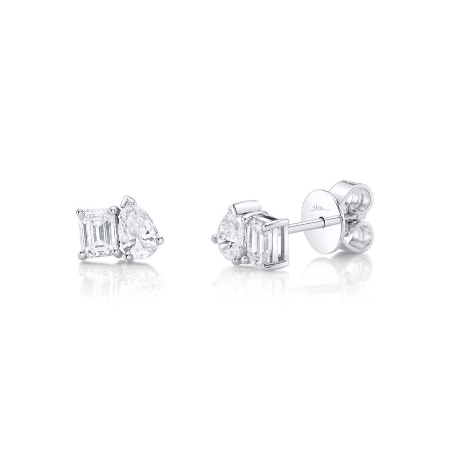 Shy Creation Diamond Stud Earrings - SC22010350