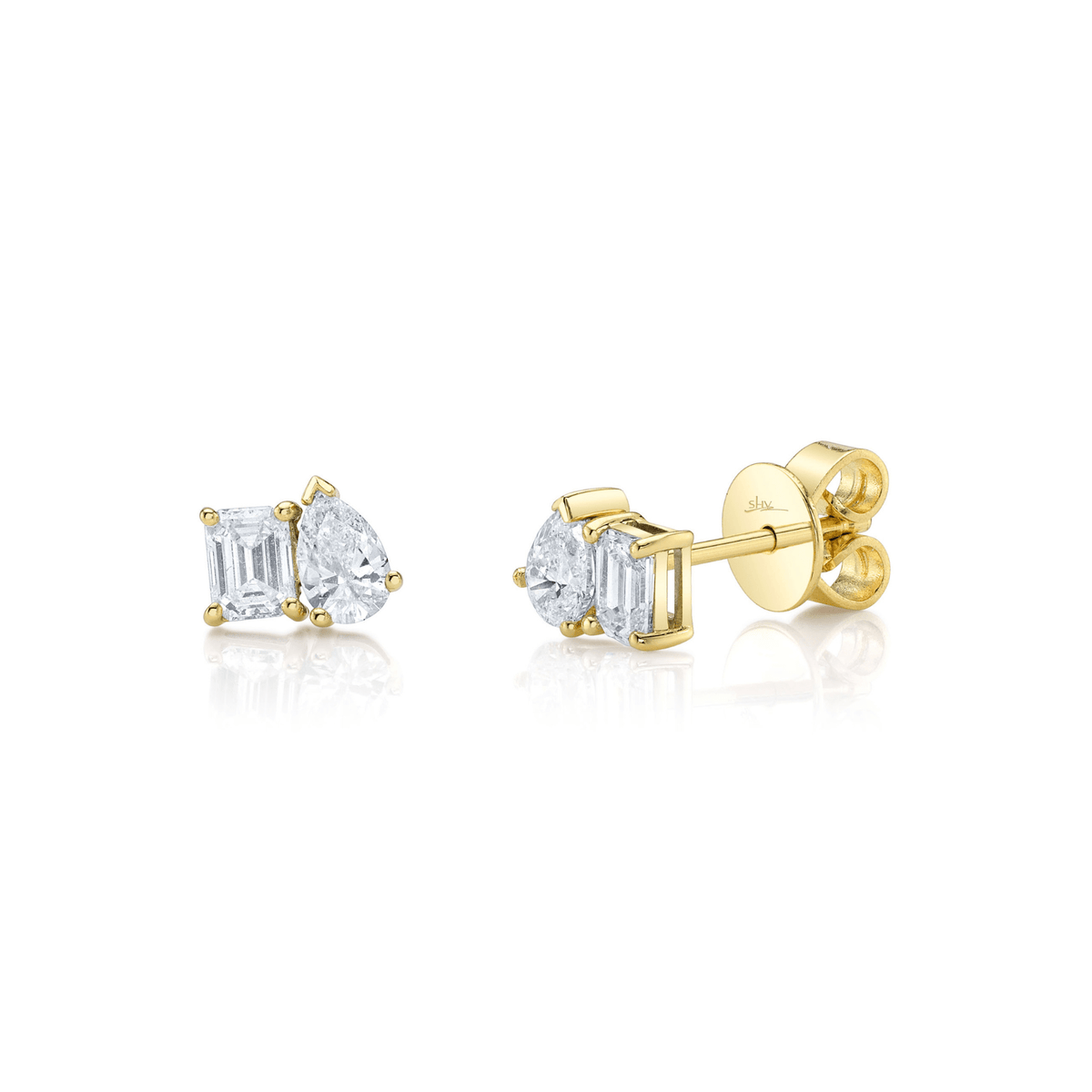 Shy Creation Diamond Stud Earrings - SC22010351