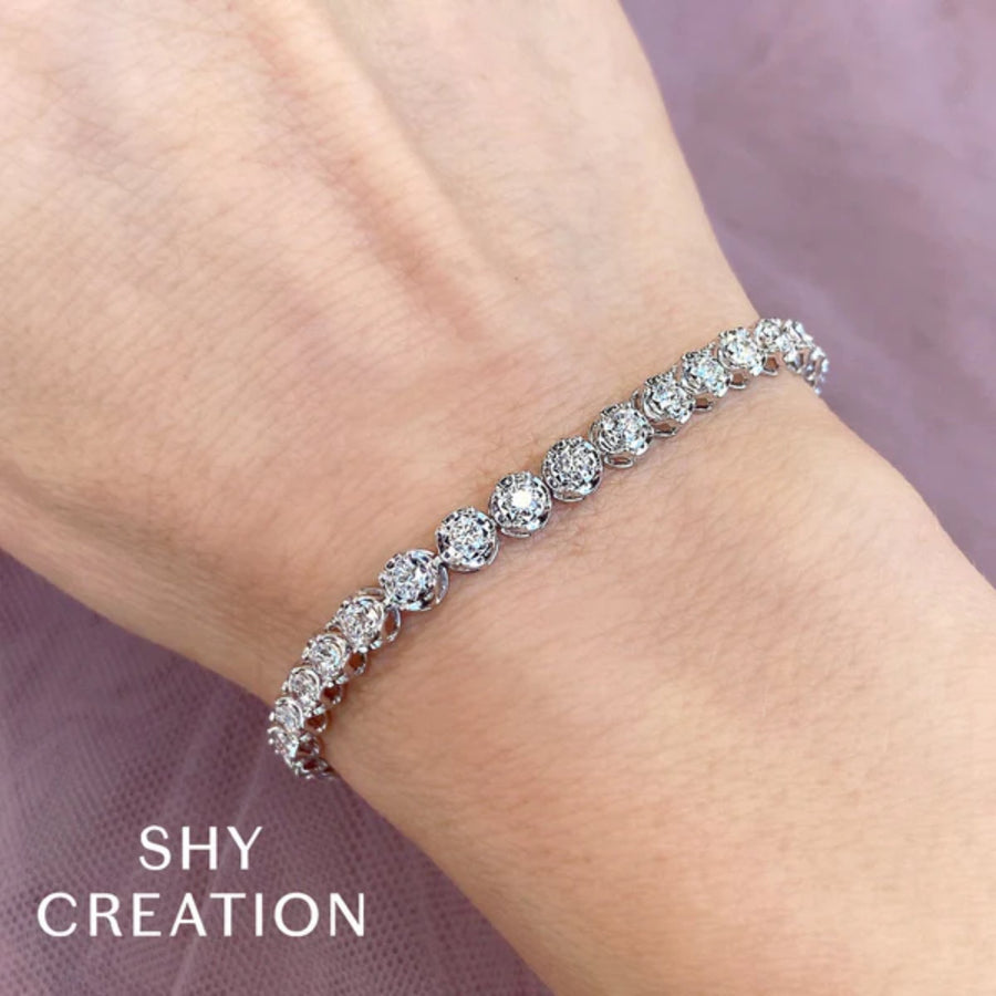 Shy Creation Diamond Tennis Bracelet 2.10 CT - SC55023904