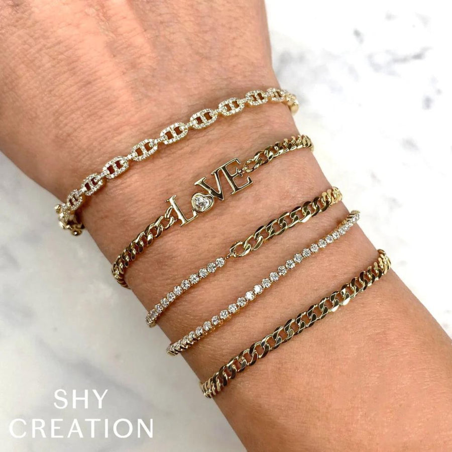 Shy Creation Diamond Tennis Bracelet - SC55023730