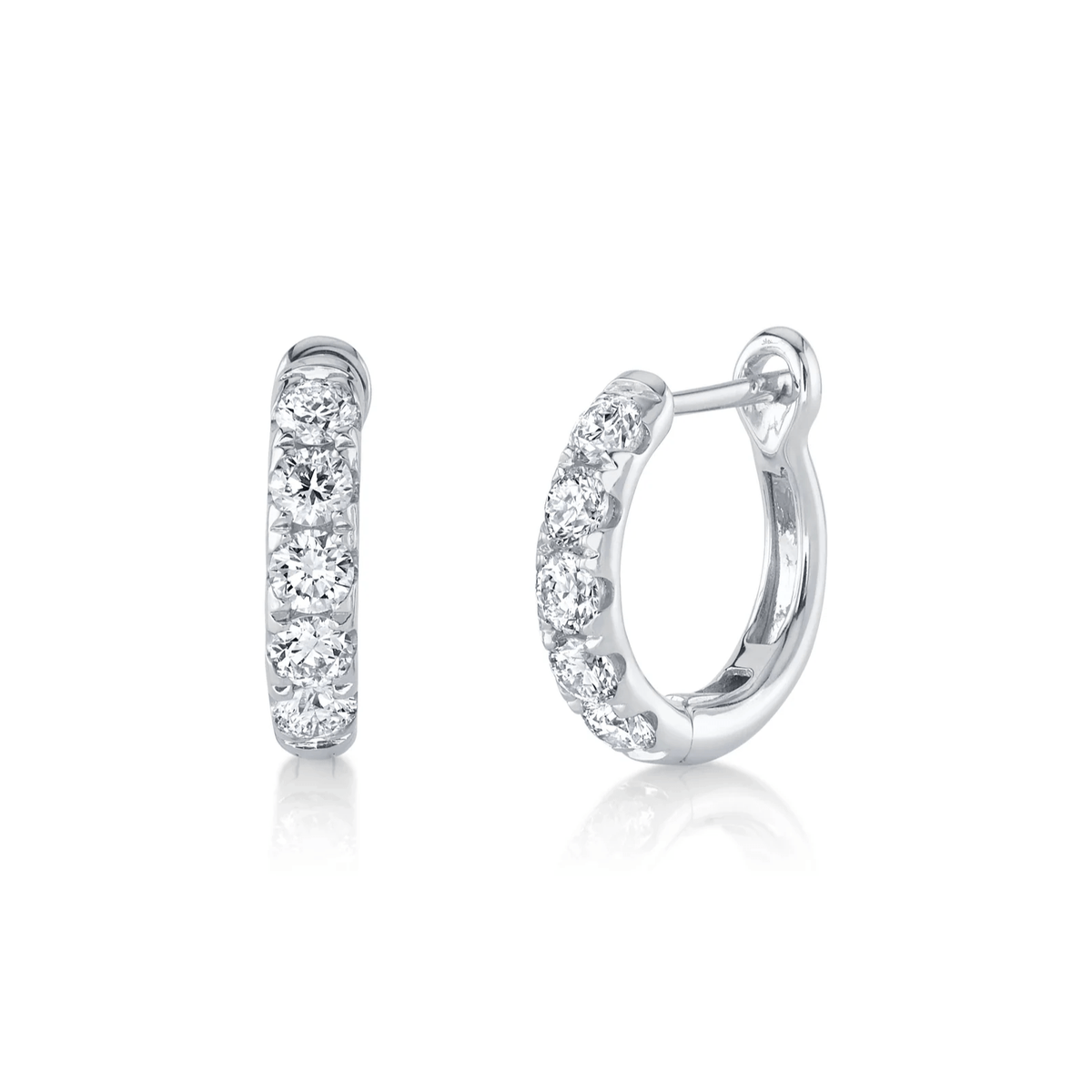 Shy Creation Eternal Diamond Huggie Earrings 0.81CT - SC22006121V2