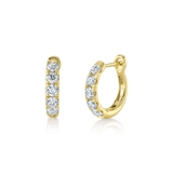 Shy Creation Eternal Diamond Huggie Earrings-Shy Creation Eternal Diamond Huggie Earrings - SC22006122V2
