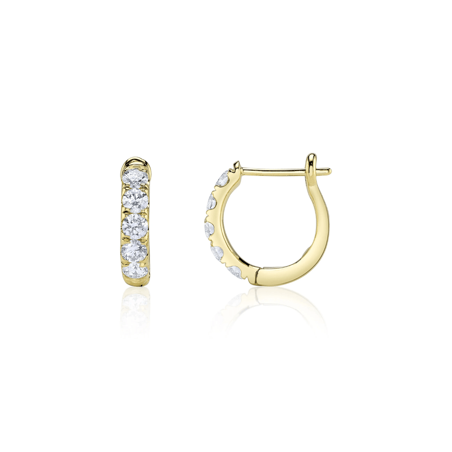Shy Creation Eternal Diamond Huggie Earrings - SC22006122V2