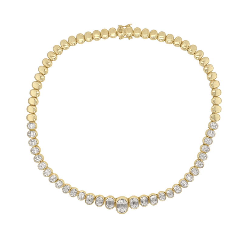 Shy Creation Icon Lumeria Diamond Necklace 4.95CT-Shy Creation Icon Lumeria Diamond Necklace 4.95CT - B22001620Z18