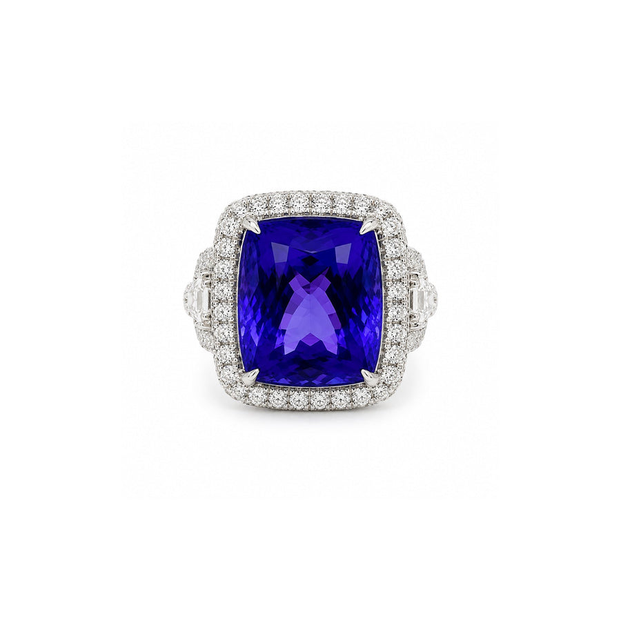 Tanzanite Diamond Ring