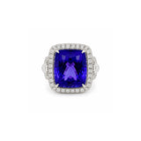 Tanzanite Diamond Ring-Tanzanite Diamond Ring