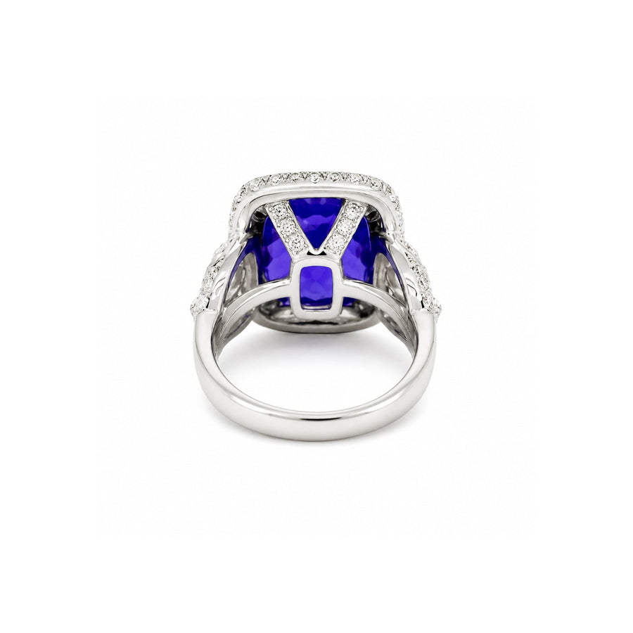 Tanzanite Diamond Ring