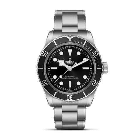 TUDOR Black Bay - M7941A1A0NU-0001 - TUDOR Black Bay in a 41mm stainless steel case with black dial on stainless steel three-link bracelet, featuring a bi-directional rotating bezel and automatic movement with up to 70 hours of power reserve.