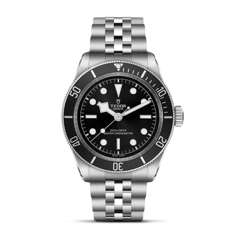 TUDOR Black Bay-TUDOR Black Bay - M7941A1A0NU-0003 - TUDOR Black Bay in a 41mm stainless steel case with black dial on stainless steel bracelet, featuring a bi-directional rotating bezel and automatic movement with up to 70 hours of power reserve.