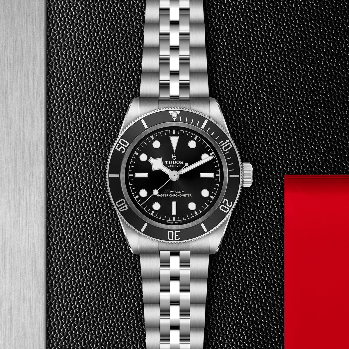 TUDOR Black Bay - M7941A1A0NU-0003 - TUDOR Black Bay in a 41mm stainless steel case with black dial on stainless steel bracelet, featuring a bi-directional rotating bezel and automatic movement with up to 70 hours of power reserve.