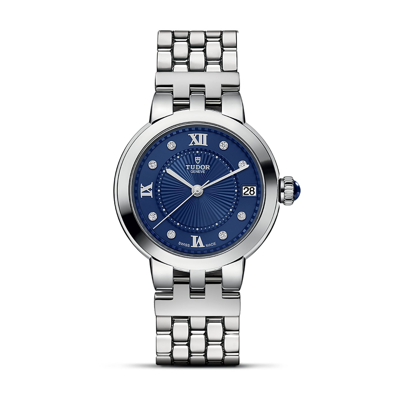 チューダー クレアドゥローズ ウォッチ 34mm Clair de Rose M35800-0009 箱 保証書 SS レディース時計 ブルー 美品 【新品】 TUDOR Clair de Rose watch - 34mm steel case, Steel bracelet
