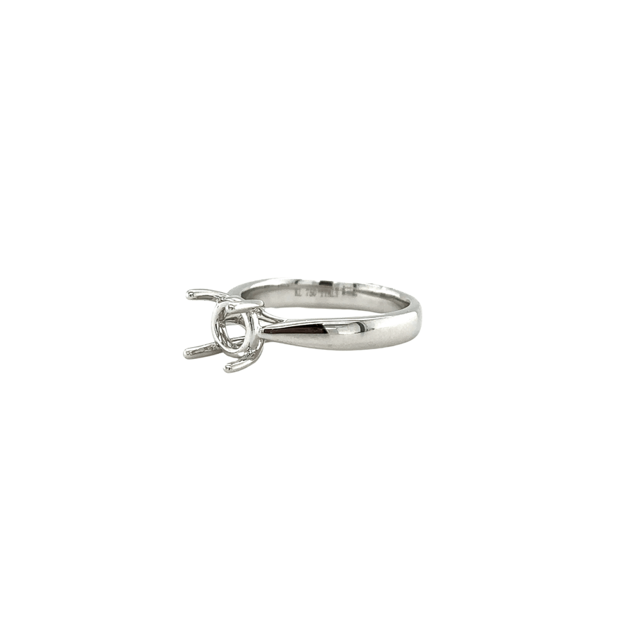 White Gold 4 - Prong Mounting Ring - 8MKEY00117