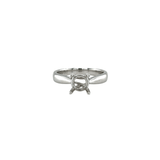 White Gold 4-Prong Mounting Ring-White Gold 4 - Prong Mounting Ring - 8MKEY00117