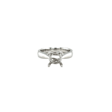 White Gold 4-Prong Mounting Ring-White Gold 4 - Prong Mounting Ring - 8MKEY00133