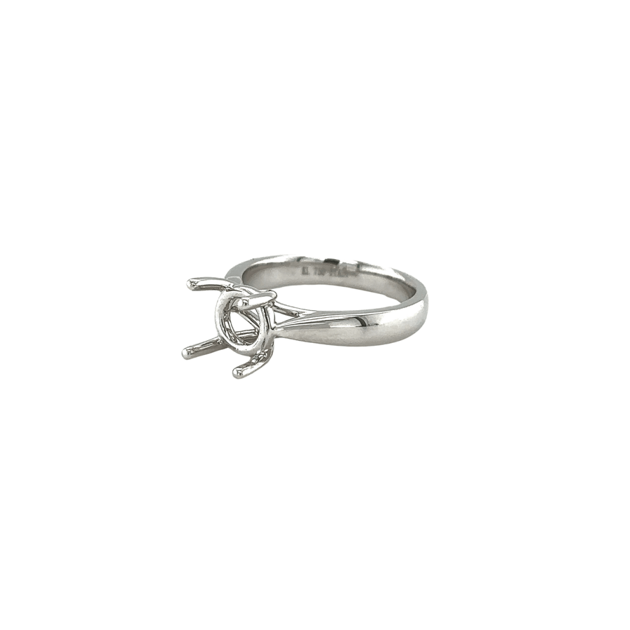 White Gold 4 - Prong Mounting Ring - 8MKEY00133