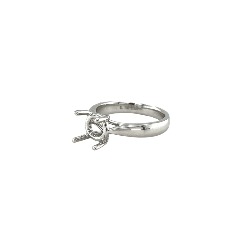 White Gold 4-Prong Mounting Ring-White Gold 4 - Prong Mounting Ring - 8MKEY00133