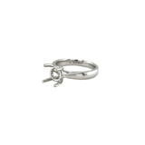 White Gold 4-Prong Mounting Ring-White Gold 4 - Prong Mounting Ring - 8MKEY00133