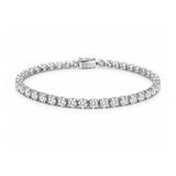 White Gold Diamond Tennis Bracelet-White Gold Diamond Tennis Bracelet