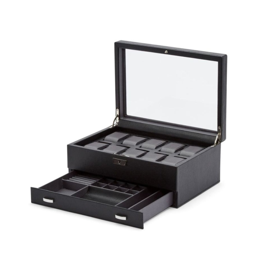 Wolf 10 Piece Watch Box with Drawer - 466202