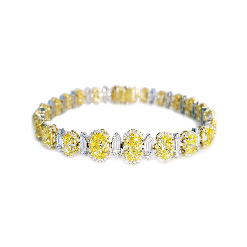 Yellow Diamond Bracelet-Yellow Diamond Bracelet - DBNOV00109