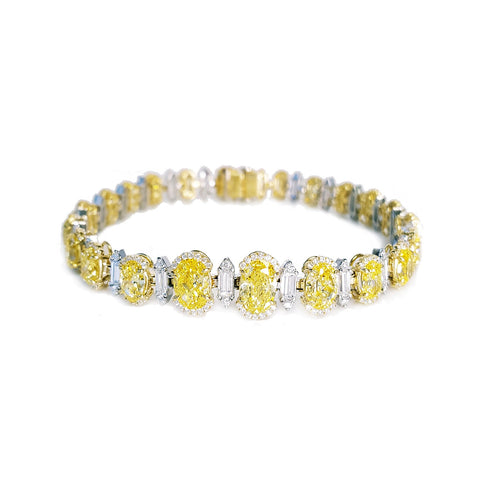 Yellow Diamond Bracelet-Yellow Diamond Bracelet - DBNOV00109