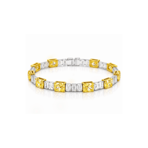 Yellow Diamond Bracelet-Yellow Diamond Bracelet DBNOV00125
