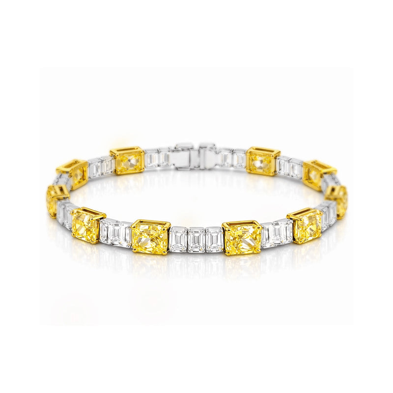 Yellow Diamond Line Bracelet-Yellow Diamond Line Bracelet - DBNOV00125