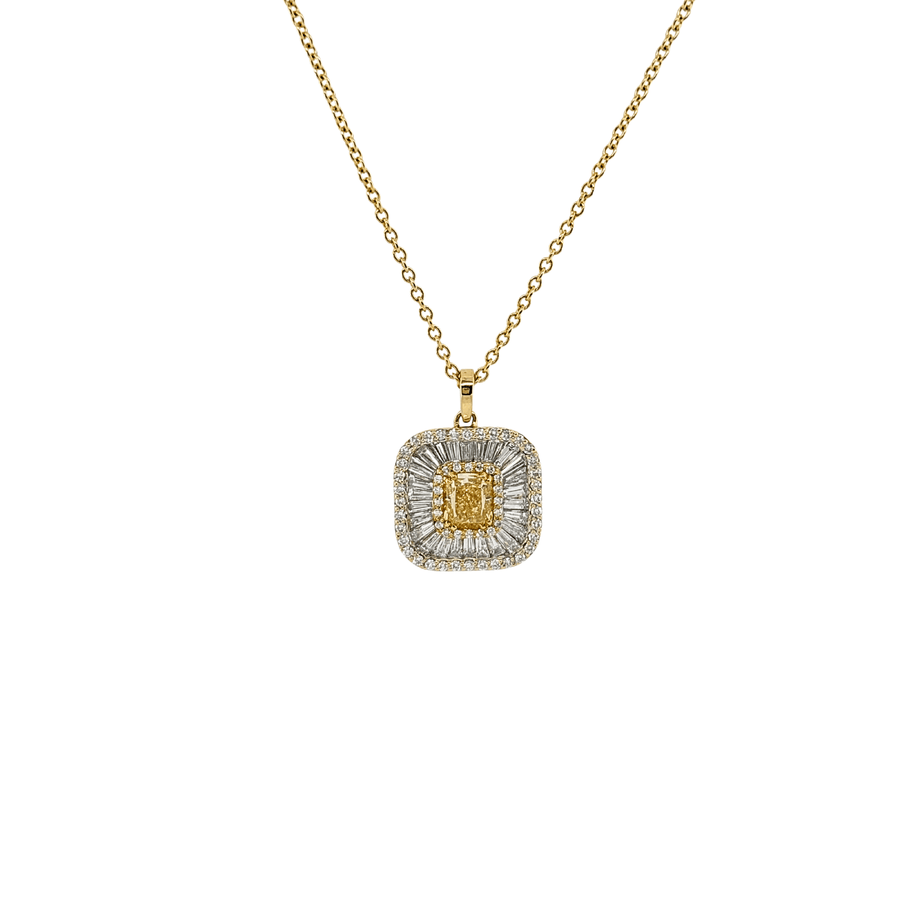 Yellow Diamond Necklace - DNNOV00315